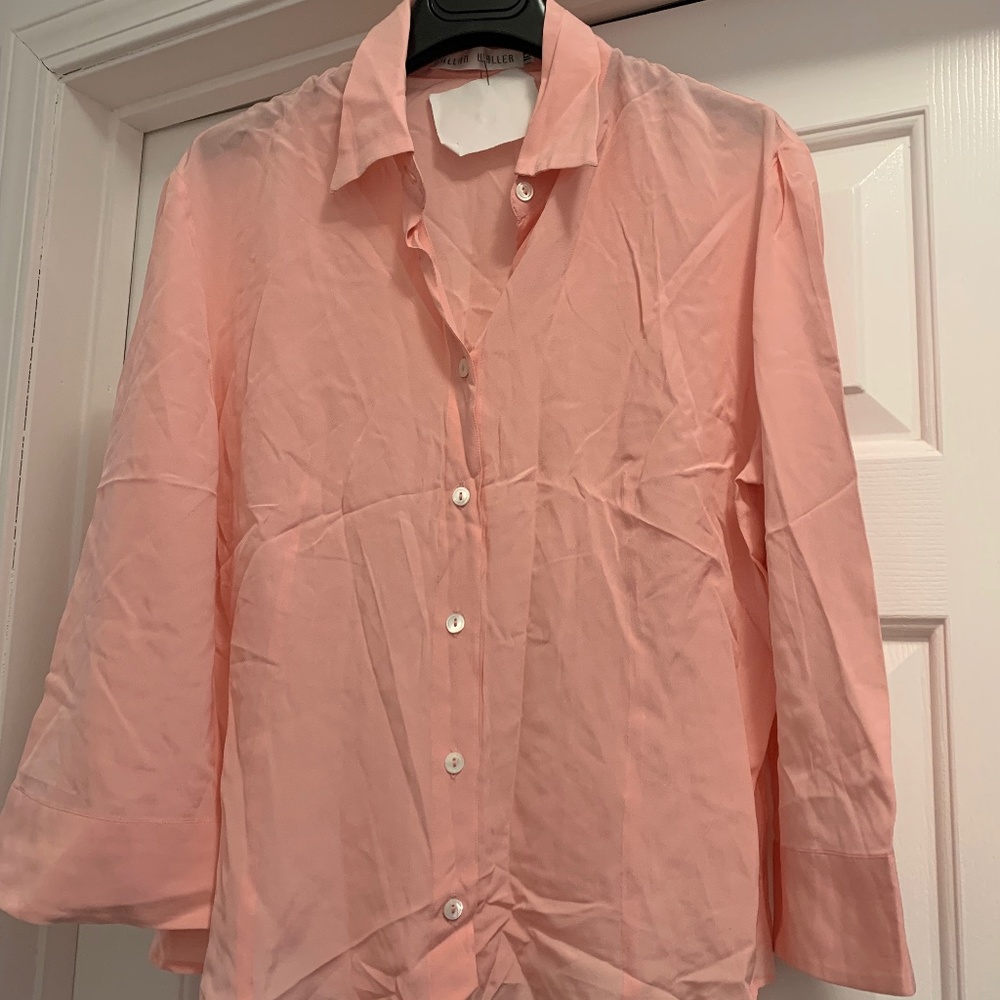 Allan Waller womens button down blouse